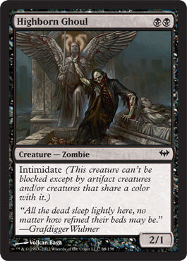 Highborn Ghoul (Dark Ascension) Near Mint Foil