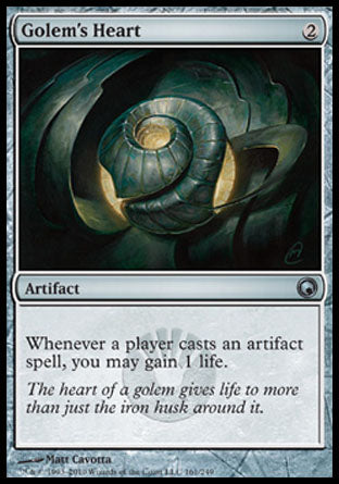 Golem's Heart (Scars of Mirrodin) Near Mint Foil