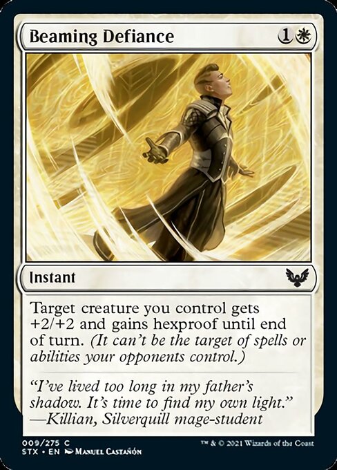 Beaming Defiance (Strixhaven) Near Mint