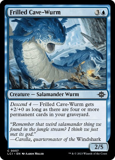 Frilled Cave-Wurm (The Lost Caverns of Ixalan) Near Mint