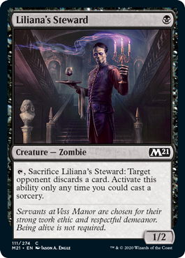 Liliana's Steward (Magic 2021 Core Set) Near Mint Foil