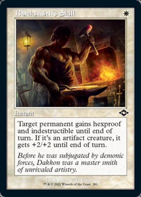 Blacksmith's Skill (Retro Frame) (Modern Horizons 2) Near Mint Etched Foil