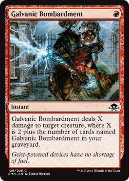 Galvanic Bombardment (Eldritch Moon) Near Mint Foil