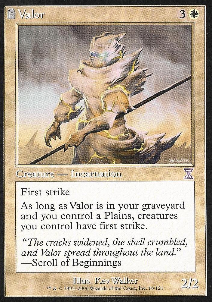 Valor (Time Spiral Time Shifted) Near Mint Japanese