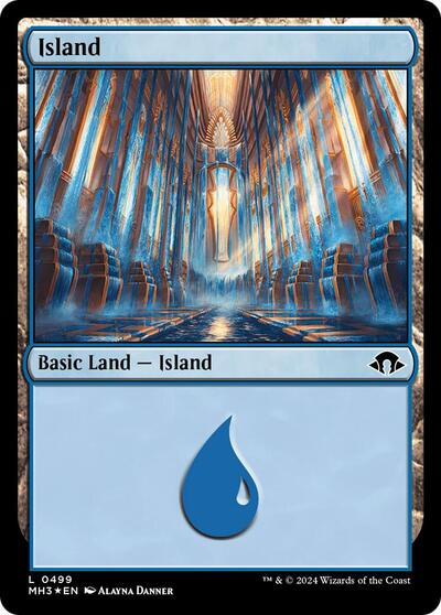 Island (0499) (Ripple Foil) (Modern Horizons 3) Near Mint