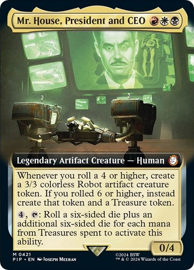 Mr. House, President and CEO (Extended Art) (Universes Beyond: Fallout) Near Mint