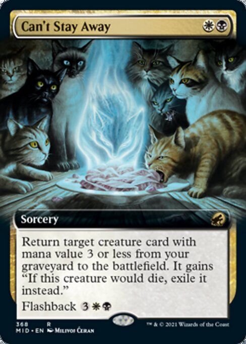 Can't Stay Away (Extended Art) (Innistrad: Midnight Hunt) Near Mint Foil