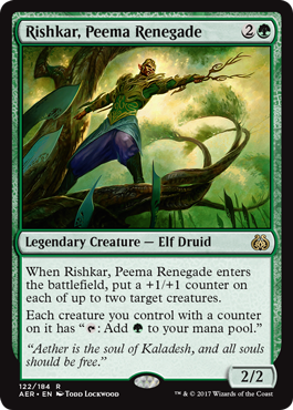 Rishkar, Peema Renegade (Aether Revolt) Near Mint Foil