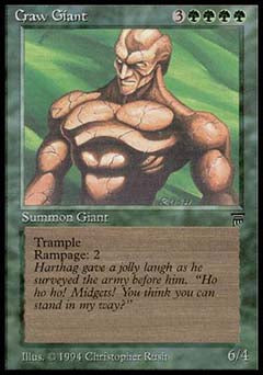 Craw Giant (Legends) Light Play Italian