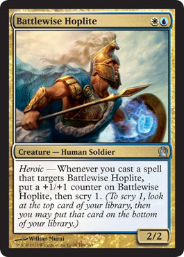 Battlewise Hoplite (Theros) Near Mint Foil