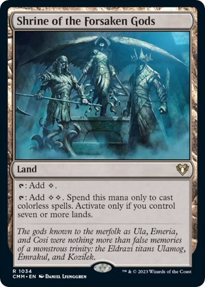 Shrine of the Forsaken Gods (Commander Masters) Near Mint