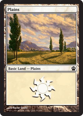 Plains (233) (Theros) Near Mint Foil