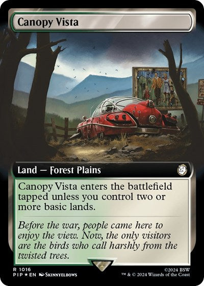 Canopy Vista (Extended Art) (Surge Foil) (Universes Beyond: Fallout) Near Mint