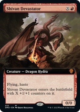 Shivan Devastator (Extended Art) (Dominaria United) Near Mint
