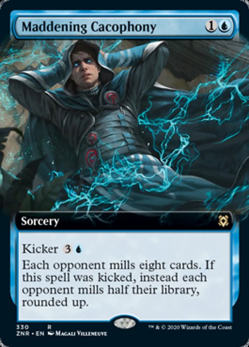 Maddening Cacophony (Extended Art) (Zendikar Rising) Near Mint