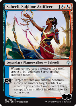 Saheeli, Sublime Artificer (War of the Spark) Near Mint