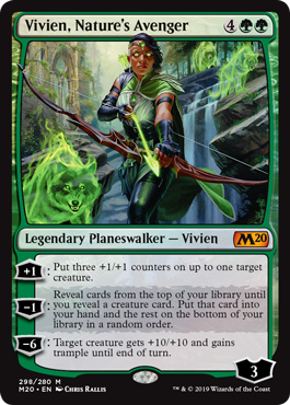 Vivien, Nature's Avenger (Magic 2020 Core Set) Near Mint Foil