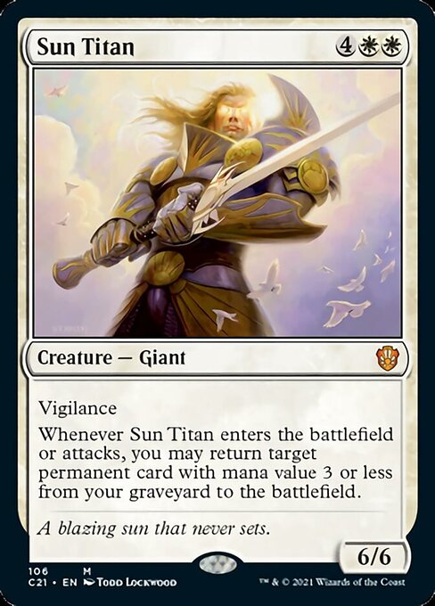 Sun Titan (Commander 2021 Strixhaven) Near Mint