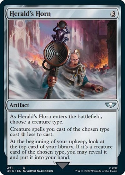 Herald's Horn (Surge Foil) (Universes Beyond: Warhammer 40K) Near Mint