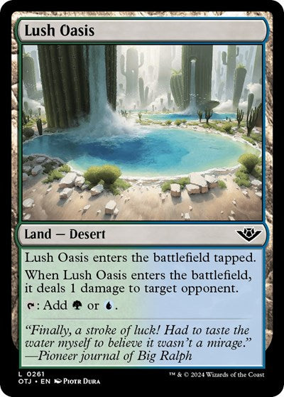 Lush Oasis (Outlaws of Thunder Junction) Near Mint