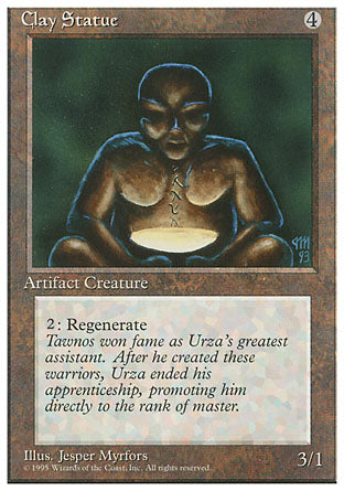Clay Statue (4th Edition) Light Play