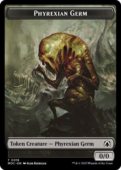 Phyrexian Germ / Myr Double-Sided Token (Commander: March of the Machine) Near Mint