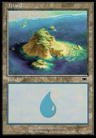 Island (337) (Onslaught) Near Mint Foil