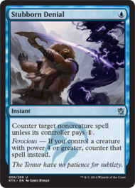 Stubborn Denial (Khans of Tarkir) Near Mint Foil