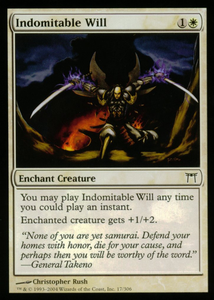 Indomitable Will (Champions of Kamigawa) Near Mint Foil
