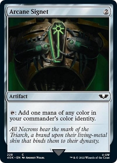Arcane Signet (228) (Surge Foil) (Universes Beyond: Warhammer 40K) Near Mint