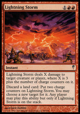 Lightning Storm (Coldsnap) Near Mint Foil