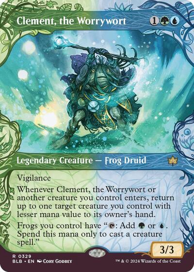Clement, the Worrywort (Showcase) (Bloomburrow) Near Mint