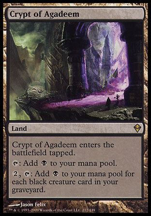 Crypt of Agadeem (Zendikar) Near Mint Foil