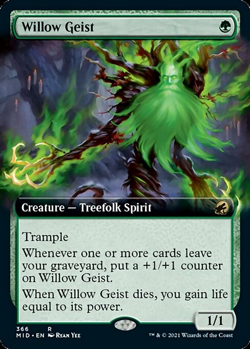 Willow Geist (Extended Art) (Innistrad: Midnight Hunt) Near Mint