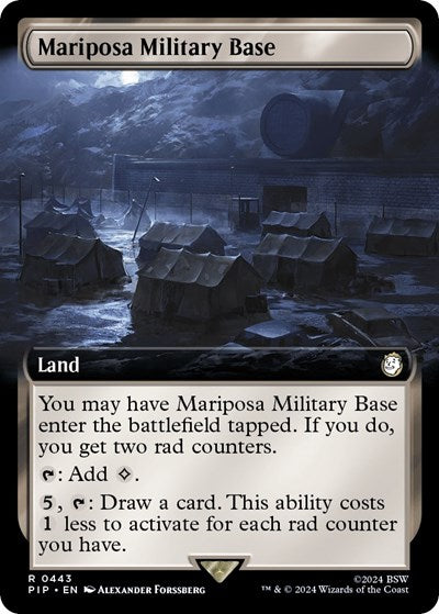 Mariposa Military Base (Extended Art) (Universes Beyond: Fallout) Near Mint