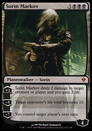 Sorin Markov (Zendikar) Light Play