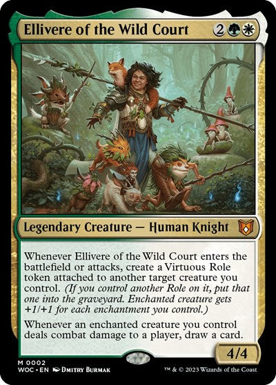 Ellivere of the Wild Court (Commander: Wilds of Eldraine) Near Mint