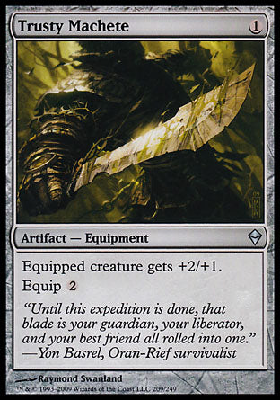 Trusty Machete (Zendikar) Near Mint Foil