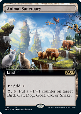 Extended Art Animal Sanctuary (Magic 2021 Core Set) Near Mint