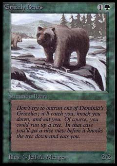 Grizzly Bears (Alpha) Near Mint