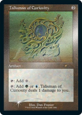 Talisman of Curiosity (Retro Frame) (Foil Etched) (Secret Lair) Near Mint