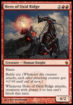 Hero of Oxid Ridge (Mirrodin Besieged) Near Mint Foil