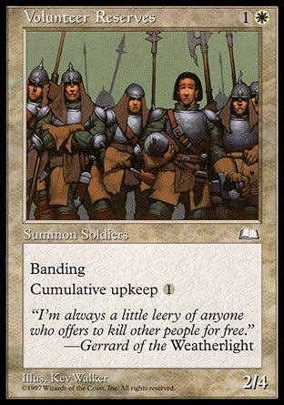 Volunteer Reserves (Weatherlight) Near Mint