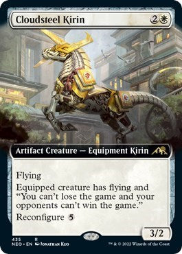 Cloudsteel Kirin (Extended Art) (Kamigawa: Neon Dynasty) Near Mint