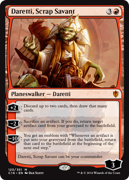 Daretti, Scrap Savant (Commander 2016 Edition) Near Mint