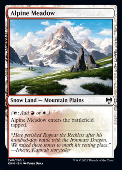 Alpine Meadow (Kaldheim) Near Mint Foil