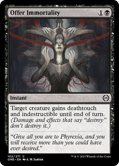 Offer Immortality (Phyrexia: All Will Be One) Near Mint Foil