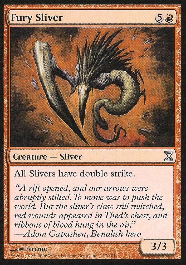 Fury Sliver (Time Spiral) Near Mint Foil