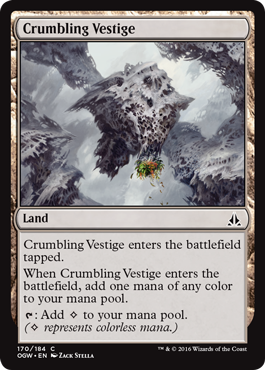 Crumbling Vestige (Oath of the Gatewatch) Near Mint
