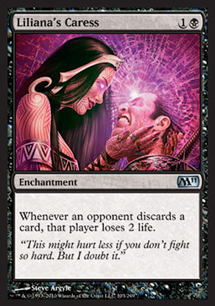 Liliana's Caress (Magic 2011 Core Set) Near Mint Foil
